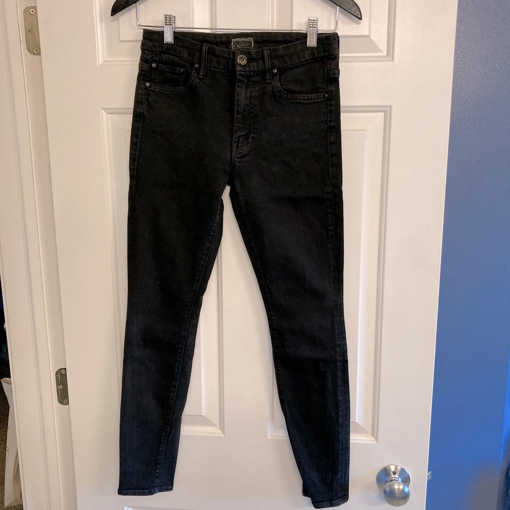 MOTHER black skinny jeans, sz 28